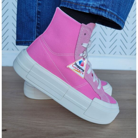 ⭐Converse Chuck Taylor Cruise Hi 8.5 Women Shoes Pink Platform Sneakers A07569C - Picture 3 of 13